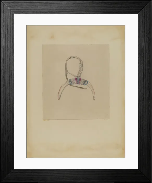Framed Print : Bone and Beadwork, 1935 / 1942. Creator: Melita Hofmann Framed Print : Bone and Beadwork, 1935 / 1942. Creator: Melita Hofmann