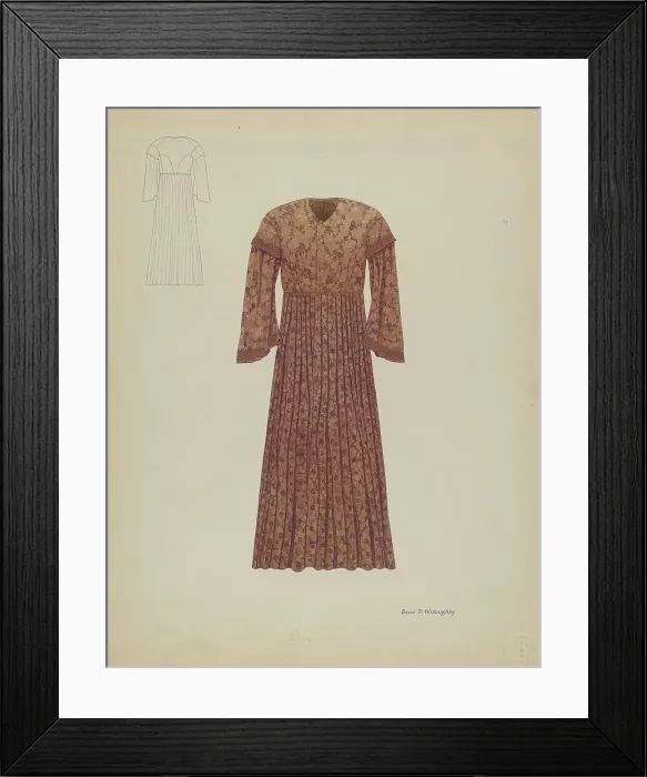 Framed Print : Wedding Dress, c. 1936. Creator: David P. Willoughby Framed Print : Wedding Dress, c. 1936. Creator: David P. Willoughby