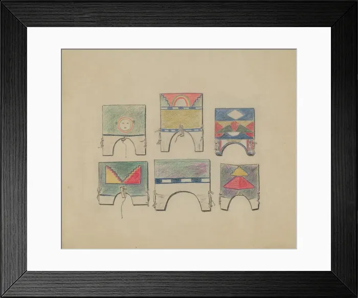 Framed Print : Head Pieces, 1935 / 1942. Creator: Melita Hofmann Framed Print : Head Pieces, 1935 / 1942. Creator: Melita Hofmann