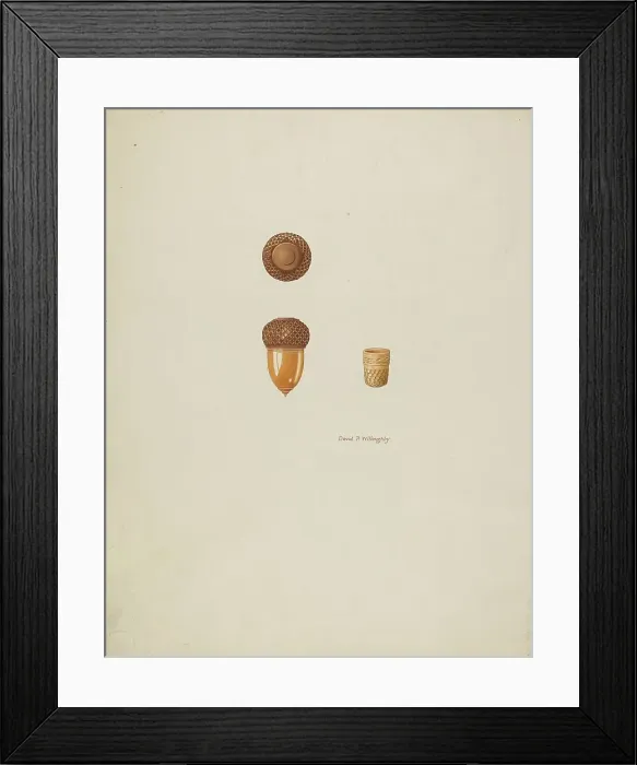 Framed Print : Thimble Case, c. 1937. Creator: David P. Willoughby Framed Print : Thimble Case, c. 1937. Creator: David P. Willoughby