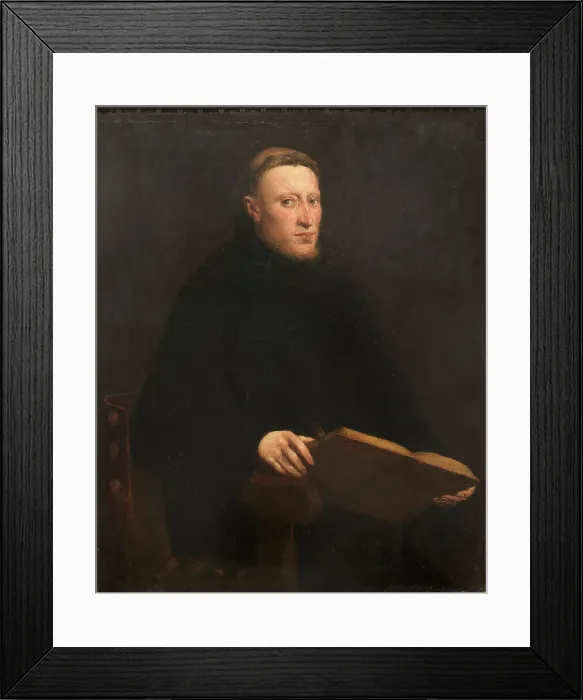 Framed Print : Portrait of Onofrio Panvinio (1530-1568), ca 1555. Creator: Tintoretto, Jacopo (1518-1594) Framed Print : Portrait of Onofrio Panvinio (1530-1568), ca 1555. Creator: Tintoretto, Jacopo (1518-1594)