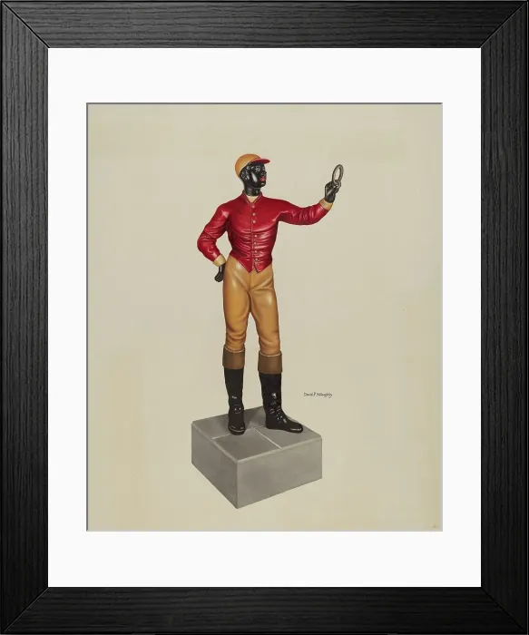 Framed Print : Hitching Post, 1935 / 1942. Creator: David P. Willoughby Framed Print : Hitching Post, 1935 / 1942. Creator: David P. Willoughby