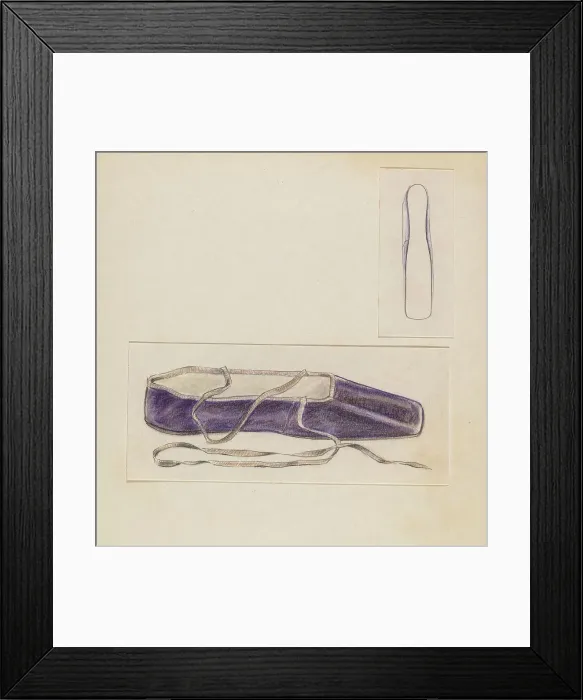 Framed Print : Slipper, c. 1936. Creator: Melita Hofmann Framed Print : Slipper, c. 1936. Creator: Melita Hofmann