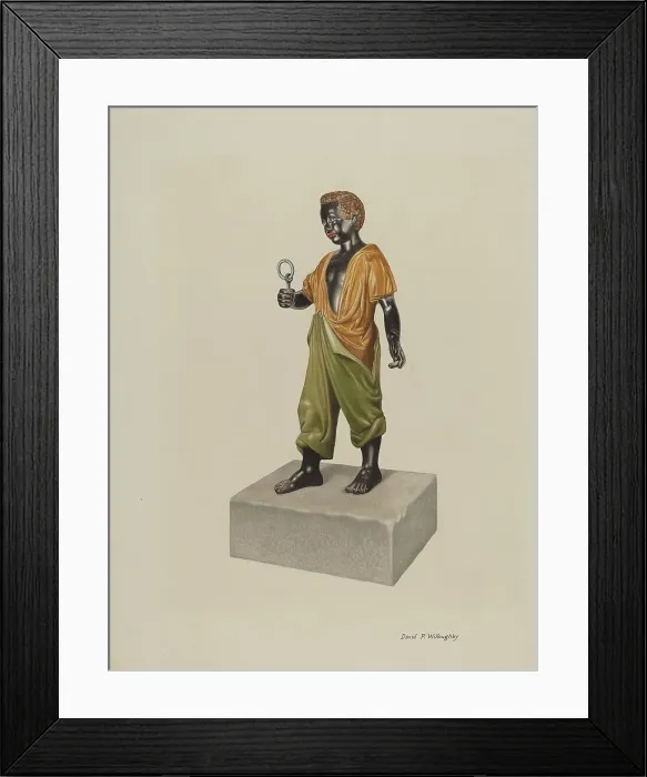 Framed Print : Hitching Post, 1935 / 1942. Creator: David P. Willoughby Framed Print : Hitching Post, 1935 / 1942. Creator: David P. Willoughby