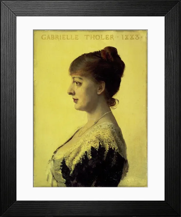 Framed Print : Portrait of the actress Gabrielle Tholer (1850-1894), member of the Comédie-Française, c1883. Creator: Gabriel Ferrier Framed Print : Portrait of the actress Gabrielle Tholer (1850-1894), member of the Comédie-Française, c1883. Creator: Gabriel Ferrier