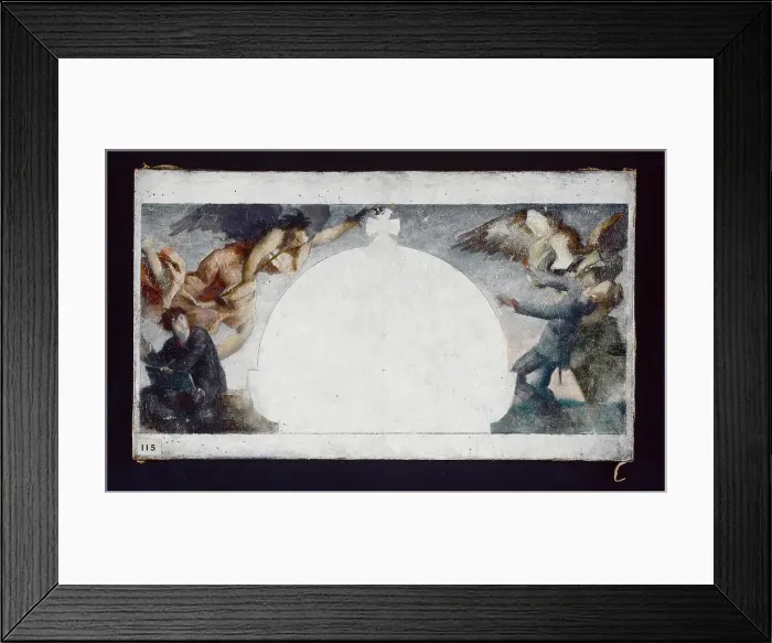 Framed Print : Sketch for the painting of the war memorial to the dead of the 1870 war at Lycee Chaptal, c1879. Creator: Gabriel Ferrier Framed Print : Sketch for the painting of the war memorial to the dead of the 1870 war at Lycee Chaptal, c1879. Creator: Gabriel Ferrier