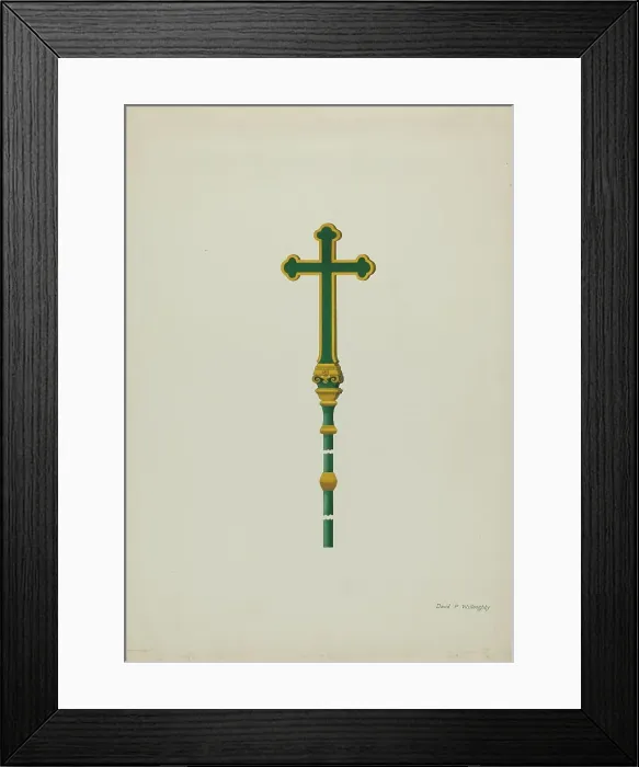 Framed Print : Processional Cross, c. 1936. Creator: David P. Willoughby Framed Print : Processional Cross, c. 1936. Creator: David P. Willoughby