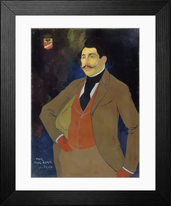 Framed Print : Portrait of Paul Adam (1862-1920), writer, c1900. Creator: Georges de Feure Framed Print : Portrait of Paul Adam (1862-1920), writer, c1900. Creator: Georges de Feure