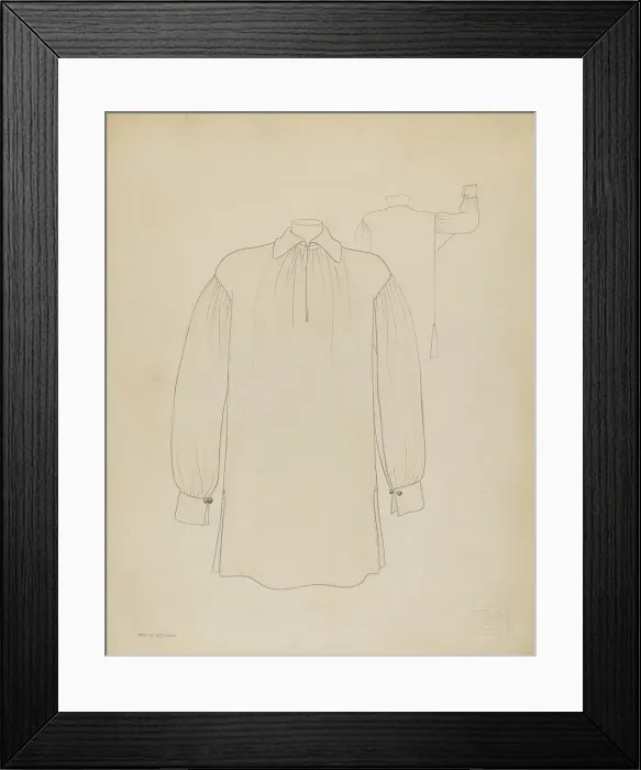 Framed Print : Shirt, c. 1936. Creator: Melita Hofmann Framed Print : Shirt, c. 1936. Creator: Melita Hofmann
