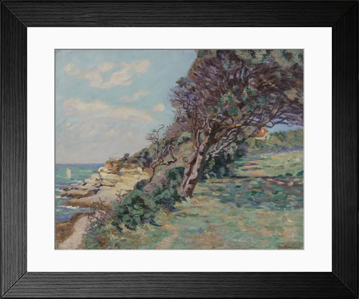 Framed Print : Saint-Palais, Pointe de la Douane, August 92, 10 a.m. 08–1892. Creator: Armand Guillaumin Framed Print : Saint-Palais, Pointe de la Douane, August 92, 10 a.m. 08–1892. Creator: Armand Guillaumin