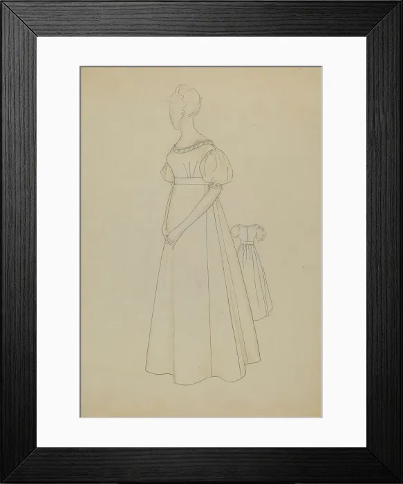 Framed Print : Dress, 1935 / 1942. Creator: Melita Hofmann Framed Print : Dress, 1935 / 1942. Creator: Melita Hofmann