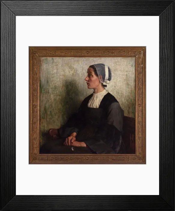 Framed Print : Brittany in prayer, c1918. Creator: Henri Guinier Framed Print : Brittany in prayer, c1918. Creator: Henri Guinier