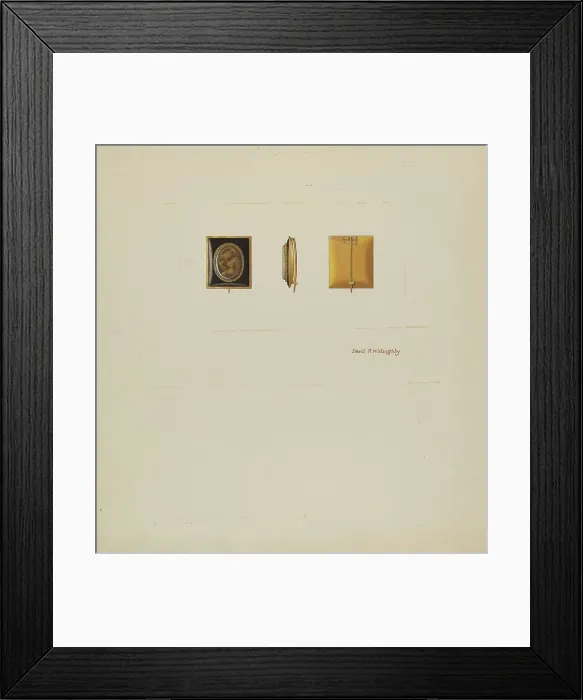 Framed Print : Brooch, c. 1937. Creator: David P. Willoughby Framed Print : Brooch, c. 1937. Creator: David P. Willoughby