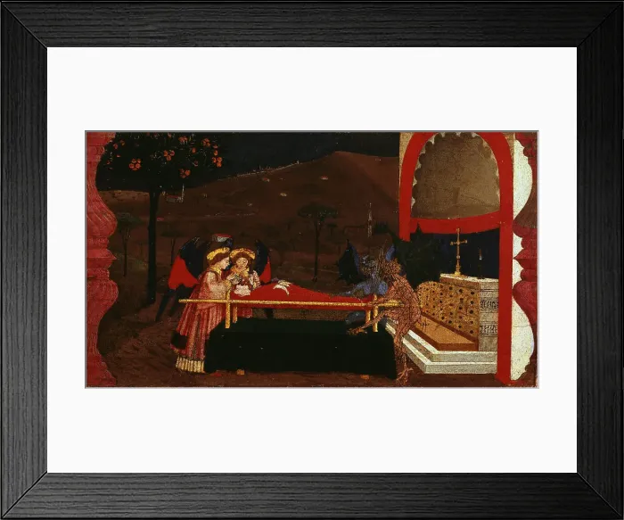 Framed Print : The Miracle of the Desecrated Host (Predella Panel for the church of Corpus Domini in... 1465-1469. Creator: Uccello, Paolo (1397-1475) Framed Print : The Miracle of the Desecrated Host (Predella Panel for the church of Corpus Domini in... 1465-1469. Creator: Uccello, Paolo (1397-1475)