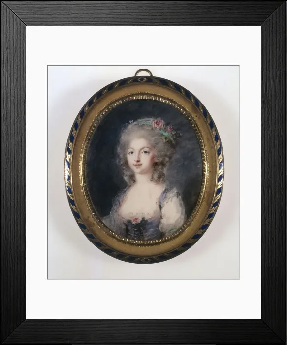 Framed Print : Portrait of Lucie Hall, c1788. Creator: Peter Adolf Hall Framed Print : Portrait of Lucie Hall, c1788. Creator: Peter Adolf Hall