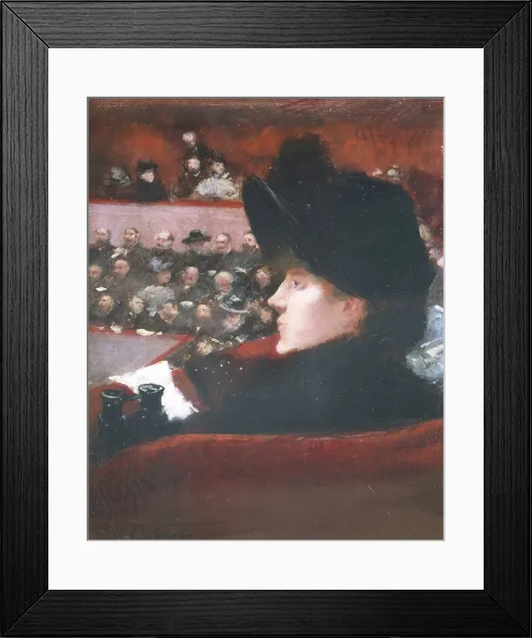 Framed Print : Theatre Box, c1880. Creator: Jean Louis Forain Framed Print : Theatre Box, c1880. Creator: Jean Louis Forain