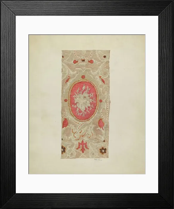Framed Print : Brussels Carpet, c. 1937. Creator: Charlotte Winter Framed Print : Brussels Carpet, c. 1937. Creator: Charlotte Winter