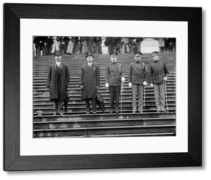 Framed Print : Grand Army of The Republic - Unidentified; Acting Secretary of War Oliver; Acting Chief... 1910. Creator: Harris & Ewing. Grand Army of The Republic - Unidentified; Acting Secretary of War Oliver; Acting Chief... 1910. Creator: Harris & Ewing Framed Print : Grand Army of The Republic - Unidentified; Acting Secretary of War Oliver; Acting Chief... 1910. Creator: Harris & Ewing. Grand Army of The Republic - Unidentified; Acting Secretary of War Oliver; Acting Chief... 1910. Creator: Harris & Ewing