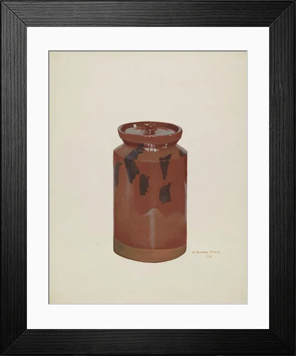 Framed Print : Preserve Jar, 1936. Creator: Jerome Hoxie Framed Print : Preserve Jar, 1936. Creator: Jerome Hoxie