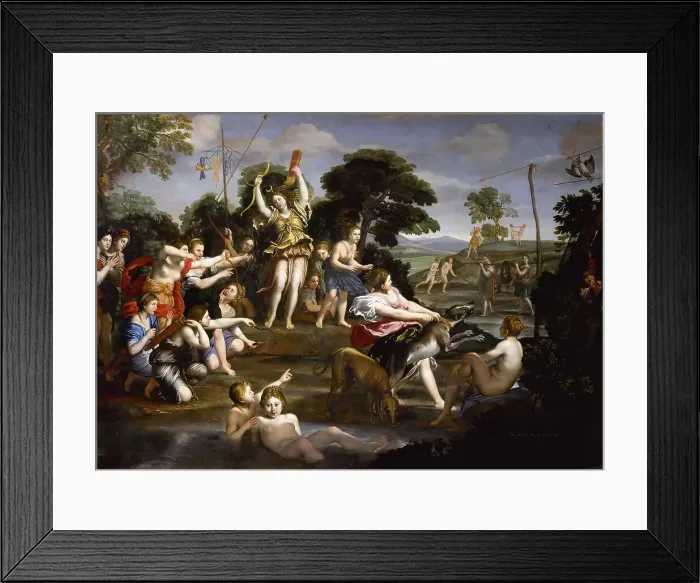 Framed Print : The Hunt of Diana, 1616-1617. Creator: Domenichino (1581-1641) Framed Print : The Hunt of Diana, 1616-1617. Creator: Domenichino (1581-1641)