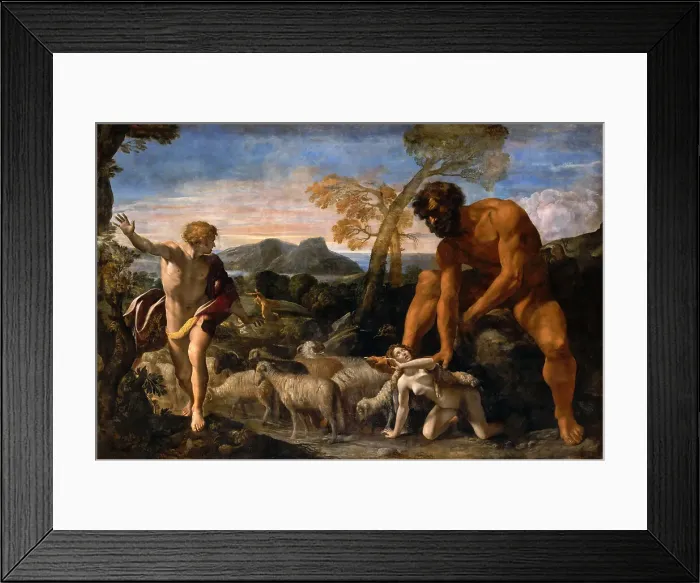 Framed Print : Norandino and Lucina Discovered by the Ogre, ca 1624. Creator: Lanfranco, Giovanni (1582-1647) Framed Print : Norandino and Lucina Discovered by the Ogre, ca 1624. Creator: Lanfranco, Giovanni (1582-1647)