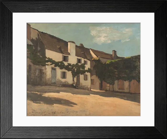 Framed Print : Herisson house, 1876. Creator: Henri-Joseph Harpignies Framed Print : Herisson house, 1876. Creator: Henri-Joseph Harpignies