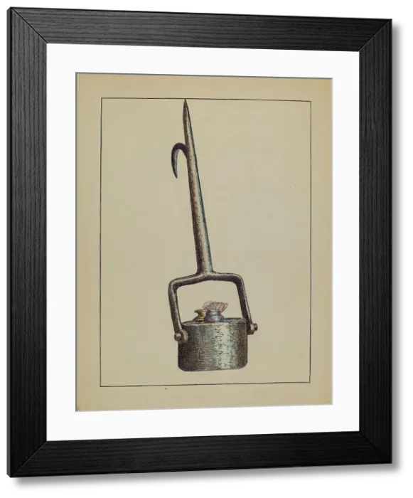 Framed Print : Lamp, c. 1936. Creator: Charlotte Winter Framed Print : Lamp, c. 1936. Creator: Charlotte Winter