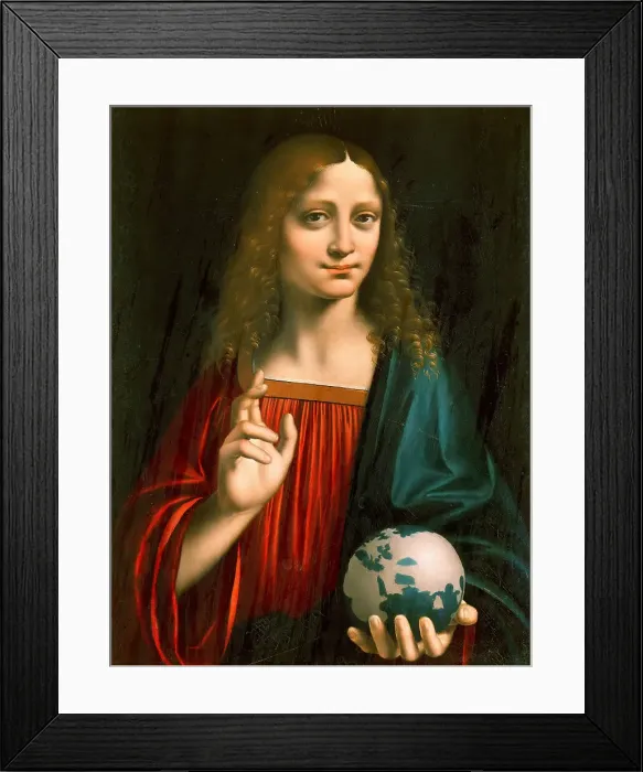 Framed Print : Segnender Christus, c. 1500. Creator: D'Oggiono, Marco (ca 1470-ca 1530) Framed Print : Segnender Christus, c. 1500. Creator: D'Oggiono, Marco (ca 1470-ca 1530)