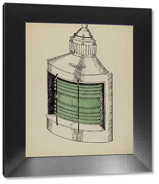 Ship Lantern, c. 1936. Creator: Florence Huston