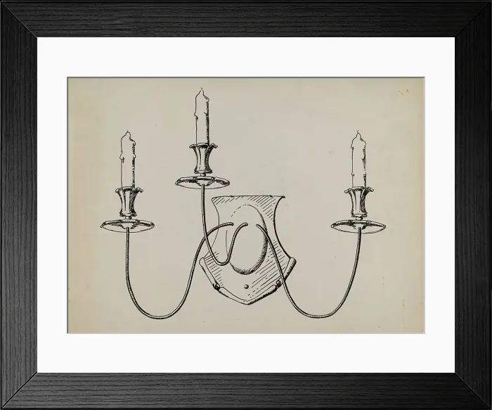 Framed Print : Wall Fixture, c. 1936. Creator: Florence Huston Framed Print : Wall Fixture, c. 1936. Creator: Florence Huston