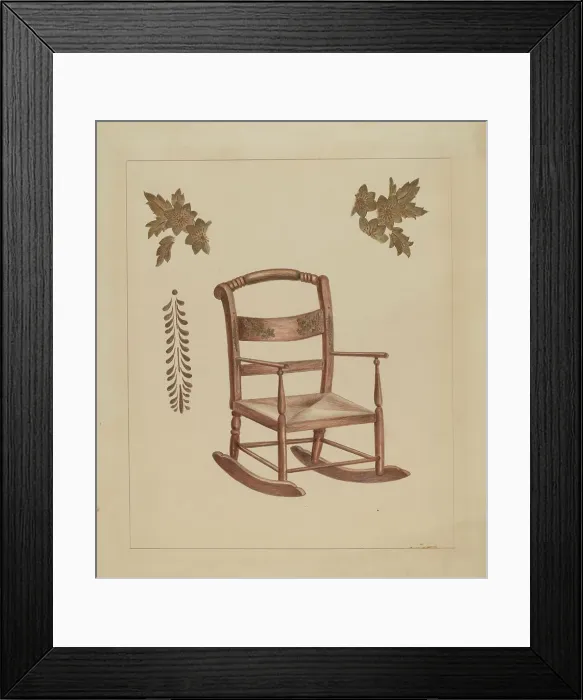 Framed Print : Rocking Chair, 1935 / 1942. Creator: Charlotte Winter Framed Print : Rocking Chair, 1935 / 1942. Creator: Charlotte Winter