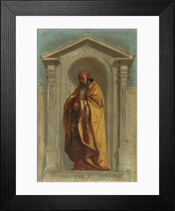 Framed Print : Sketch for the Church of Notre-Dame-de-Bonne-Nouvelle: Saint Zaccharie, c1840. Creator: Auguste Hesse Framed Print : Sketch for the Church of Notre-Dame-de-Bonne-Nouvelle: Saint Zaccharie, c1840. Creator: Auguste Hesse
