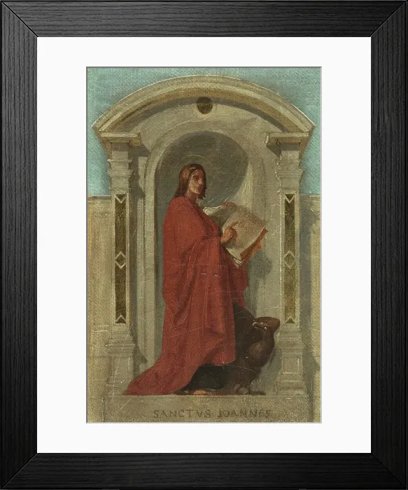 Framed Print : Sketch for the Church of Notre-Dame-de-Bonne-Nouvelle: Saint Jean, c1840. Creator: Auguste Hesse Framed Print : Sketch for the Church of Notre-Dame-de-Bonne-Nouvelle: Saint Jean, c1840. Creator: Auguste Hesse