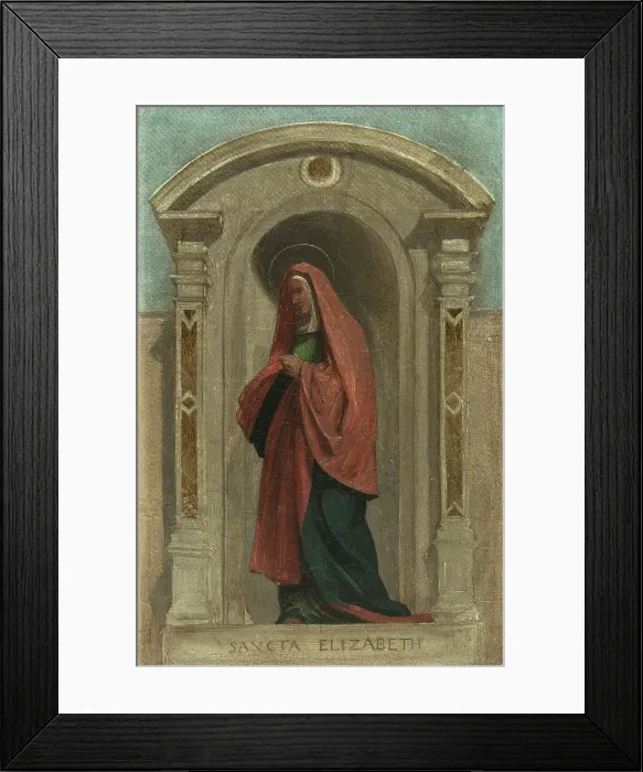 Framed Print : Sketch for the Church of Notre-Dame-de-Bonne-Nouvelle: Saint Elisabeth, c1840. Creator: Auguste Hesse Framed Print : Sketch for the Church of Notre-Dame-de-Bonne-Nouvelle: Saint Elisabeth, c1840. Creator: Auguste Hesse