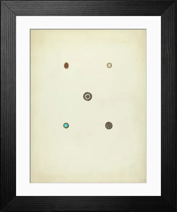 Framed Print : Buttons, 1935 / 1942. Creator: Charlotte Winter Framed Print : Buttons, 1935 / 1942. Creator: Charlotte Winter