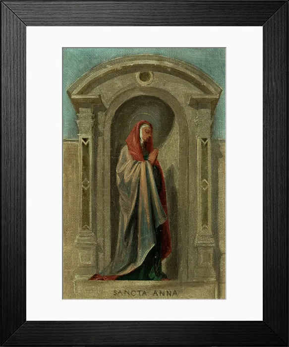 Framed Print : Sketch for the Church of Notre-Dame-de-Bonne-Nouvelle: Saint Anne, c1840. Creator: Auguste Hesse Framed Print : Sketch for the Church of Notre-Dame-de-Bonne-Nouvelle: Saint Anne, c1840. Creator: Auguste Hesse