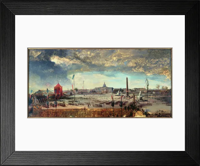 Framed Print : Promulgation of the Constitution, Place de la Concorde, November 12, 1848. Creator: Jean-Charles Geslin Framed Print : Promulgation of the Constitution, Place de la Concorde, November 12, 1848. Creator: Jean-Charles Geslin
