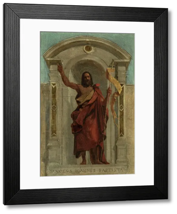 Framed Print : Sketch for the Church of Notre-Dame-de-Bonne-Nouvelle: Saint John the Baptist, c1840. Creator: Auguste Hesse Framed Print : Sketch for the Church of Notre-Dame-de-Bonne-Nouvelle: Saint John the Baptist, c1840. Creator: Auguste Hesse