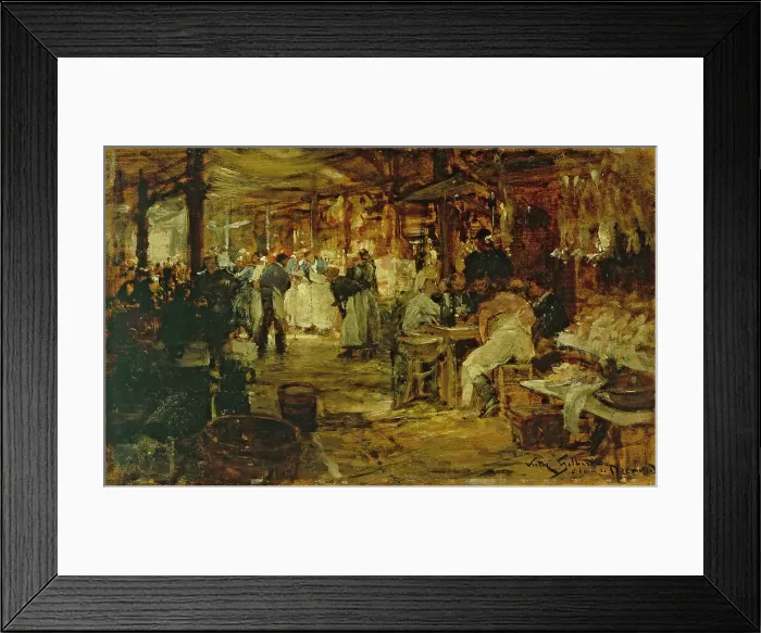 Framed Print : The Madeleine market, c1890. Creator: Victor Gabriel Gilbert Framed Print : The Madeleine market, c1890. Creator: Victor Gabriel Gilbert