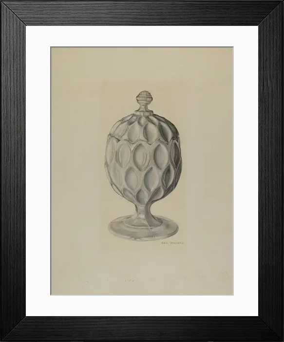 Framed Print : Sugar Bowl, c. 1941. Creator: George Yanosko Framed Print : Sugar Bowl, c. 1941. Creator: George Yanosko