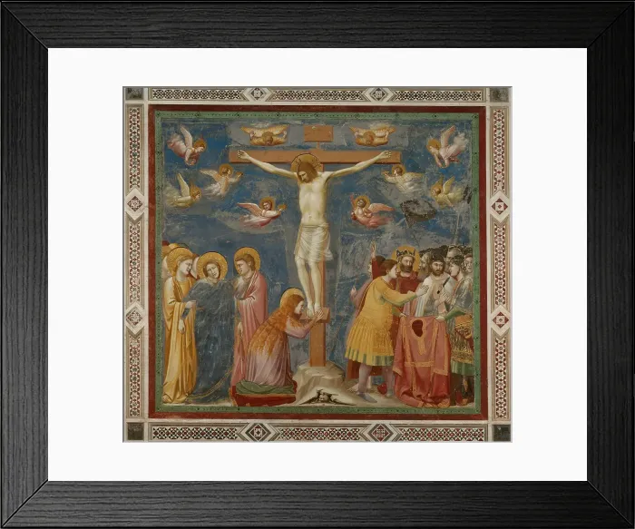 Framed Print : Crucifixion (From the cycles of The Life of Christ), 1304-1306. Creator: Giotto di Bondone (1266-1377) Framed Print : Crucifixion (From the cycles of The Life of Christ), 1304-1306. Creator: Giotto di Bondone (1266-1377)