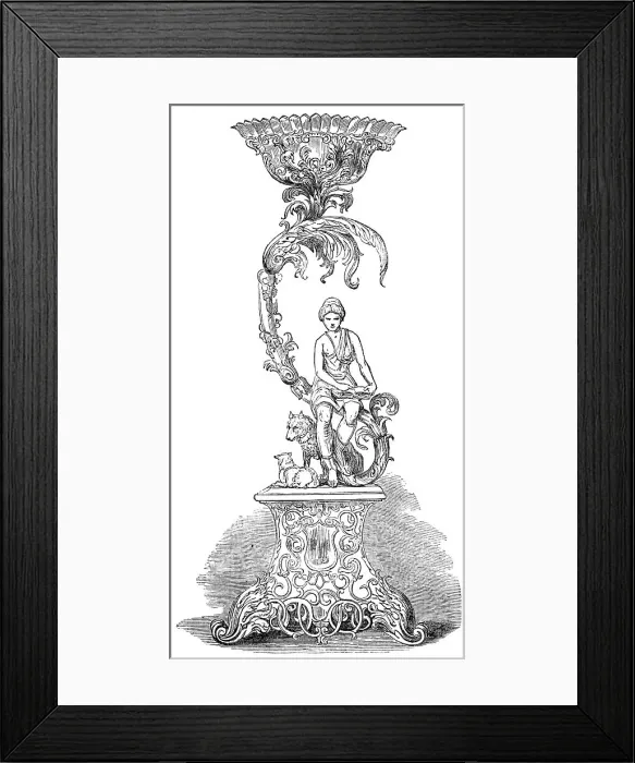 Framed Print : Plate presented to the Rev. Alfred Williams, 1854. Creator: Unknown Framed Print : Plate presented to the Rev. Alfred Williams, 1854. Creator: Unknown