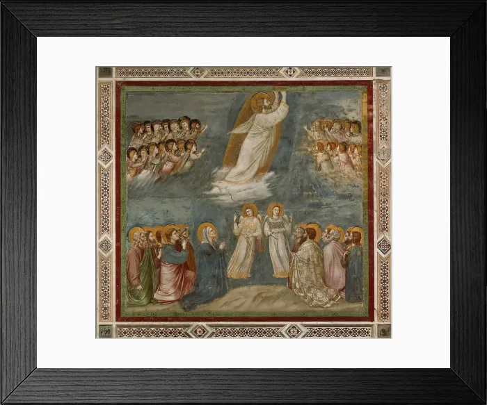 Framed Print : The Ascension of Christ (From the cycles of The Life of Christ), 1304-1306. Creator: Giotto di Bondone (1266-1377) Framed Print : The Ascension of Christ (From the cycles of The Life of Christ), 1304-1306. Creator: Giotto di Bondone (1266-1377)