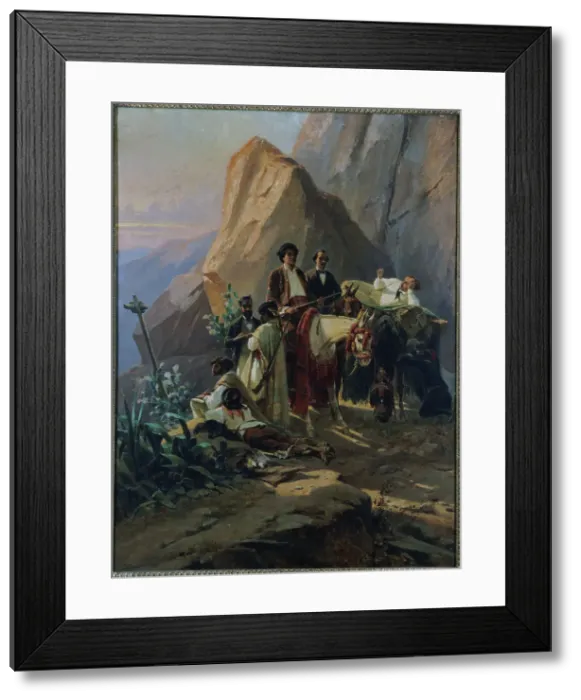 Framed Print : Memories of a trip from Paris to Cadiz made, in 1846, by Alexandre Dumas and his friends, c1855. Creator: Pierre Francois Eugene Giraud Framed Print : Memories of a trip from Paris to Cadiz made, in 1846, by Alexandre Dumas and his friends, c1855. Creator: Pierre Francois Eugene Giraud