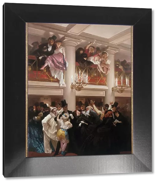 The Opera Ball, 1866. Creator: Pierre Francois Eugene Giraud