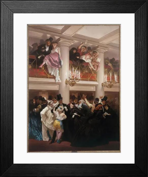 Framed Print : The Opera Ball, 1866. Creator: Pierre Francois Eugene Giraud Framed Print : The Opera Ball, 1866. Creator: Pierre Francois Eugene Giraud