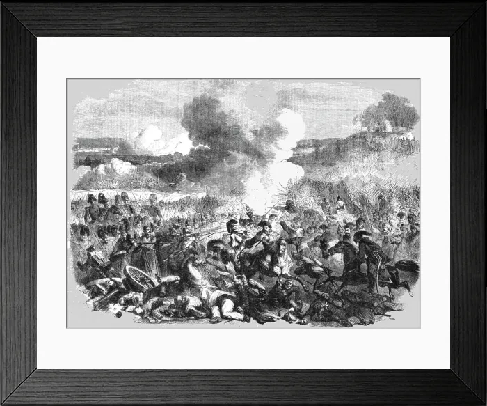 Framed Print : Engagement before Silistria; The Siege of Silistria, 1854. Creator: Unknown Framed Print : Engagement before Silistria; The Siege of Silistria, 1854. Creator: Unknown
