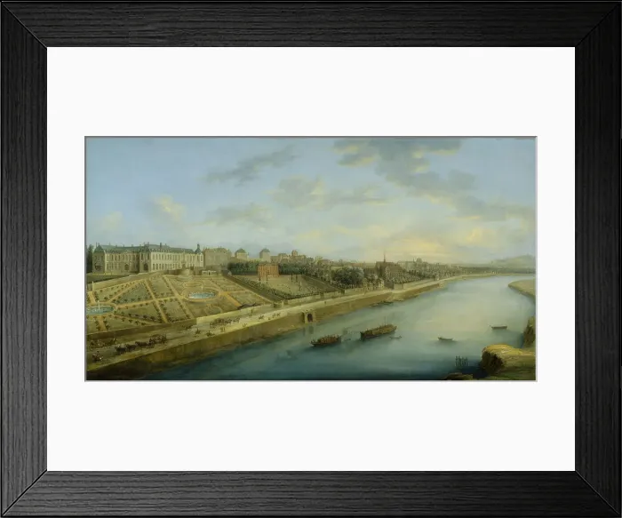 Framed Print : Passy and Chaillot seen from Grenelle, c1743. Creator: Charles-Leopold Grevenbroeck Framed Print : Passy and Chaillot seen from Grenelle, c1743. Creator: Charles-Leopold Grevenbroeck