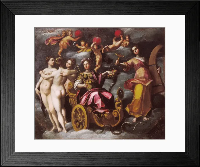 Framed Print : Allegoria del Buon Governo (Allegory of the good Govern), 1592-1593. Creator: Venturini, Gaspare (active 1576-1593) Framed Print : Allegoria del Buon Governo (Allegory of the good Govern), 1592-1593. Creator: Venturini, Gaspare (active 1576-1593)