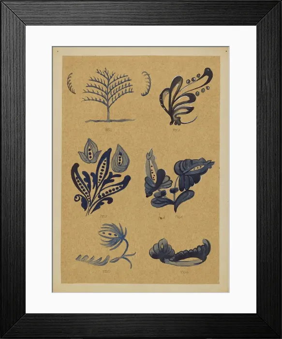Framed Print : Decoration for Stoneware, 1935 / 1942. Creator: A. Zimet Framed Print : Decoration for Stoneware, 1935 / 1942. Creator: A. Zimet